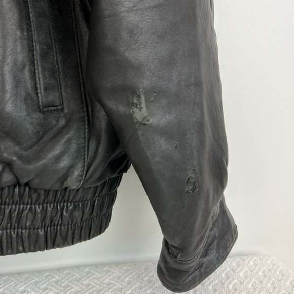 Vintage Cheerios Racing Men's Leather Jacket - Size 2XL - Picture 4 of 12